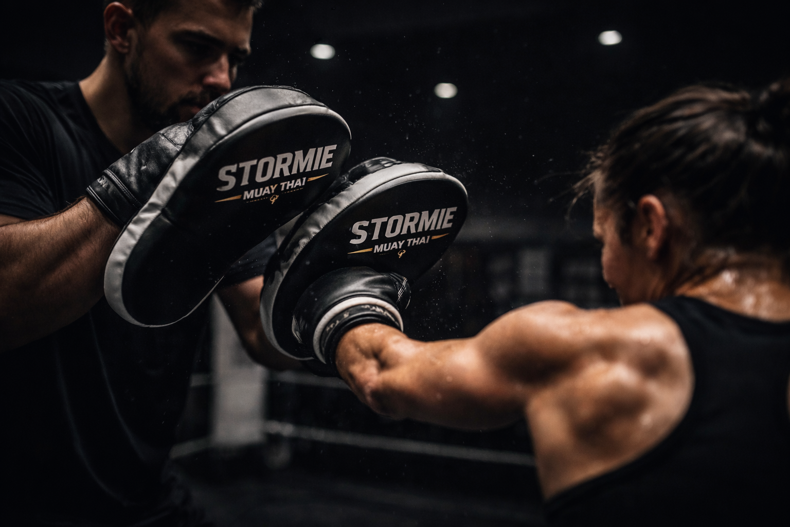 Stormie Muay Thai training in Stockholm